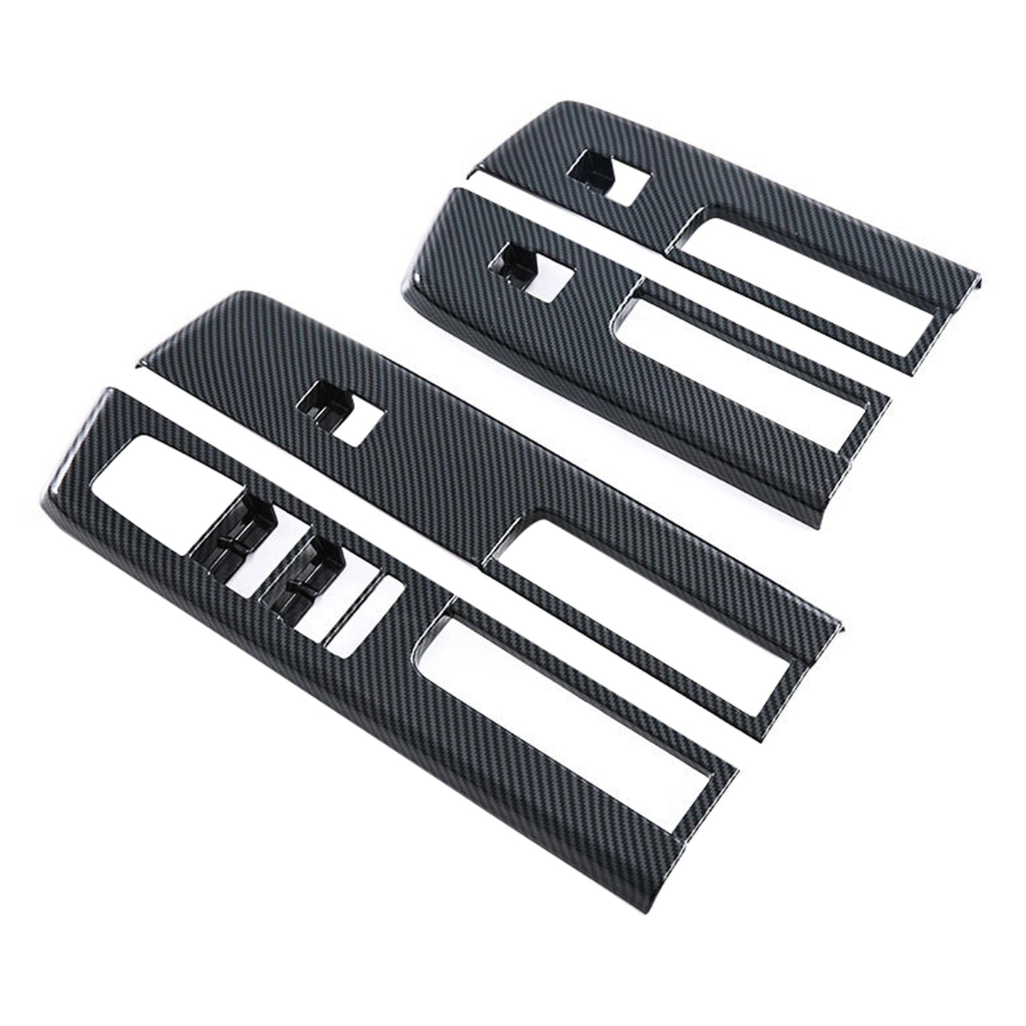 4x Window Lift Panel Cover Trim Suitable For Mitsubishi L200 / Triton 2023 - 2025 Carbon - Frazy's Auto Parts