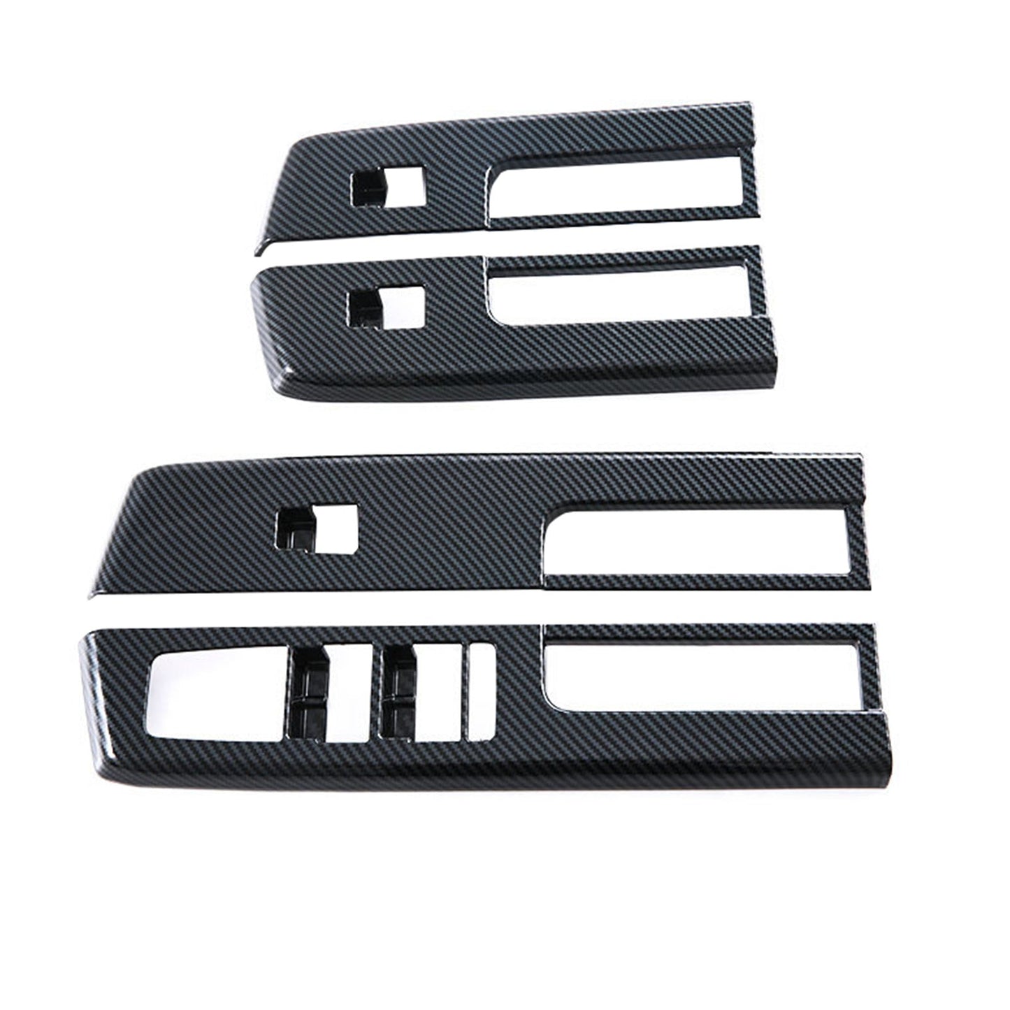 4x Window Lift Panel Cover Trim Suitable For Mitsubishi L200 / Triton 2023 - 2025 Carbon - Frazy's Auto Parts