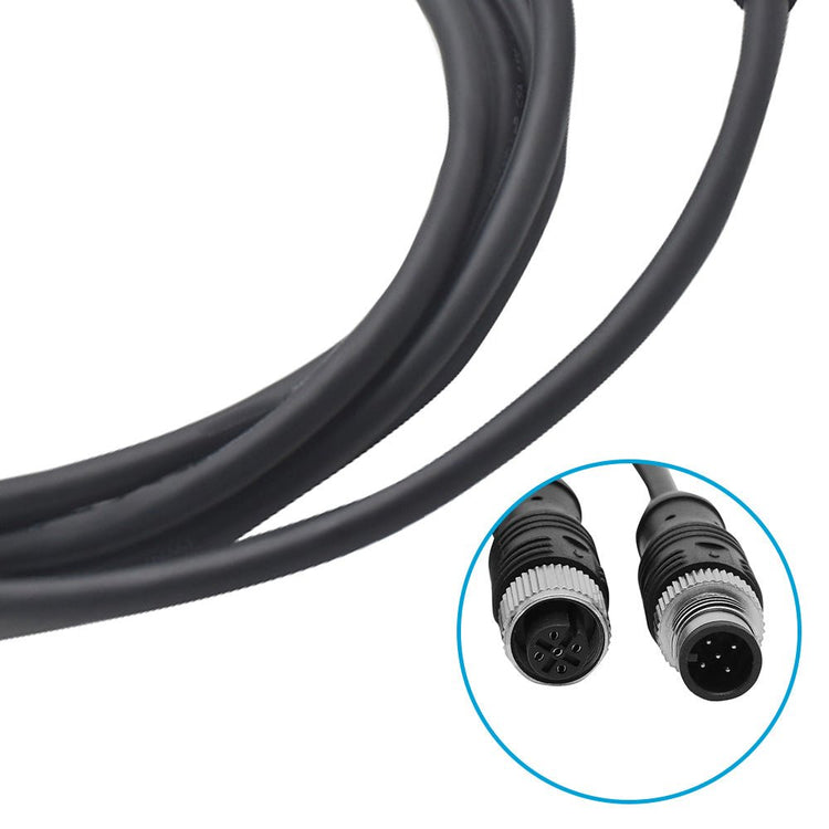 5 - Core Black 2m NMEA2000 Cable with Female Straight Head to Male Straight Head NMEA2000 Drop Cable - Frazy's Auto Parts