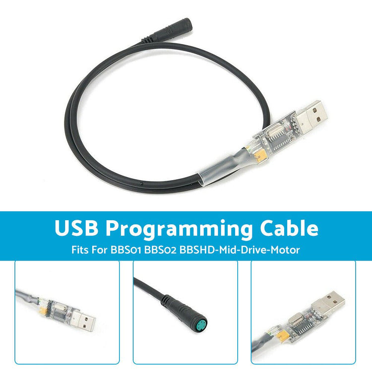 5 - Pin USB Programming Cable Suitable For Bafang BBS01 BBS02 BBSHD Mid - Drive Motor - Frazy's Auto Parts