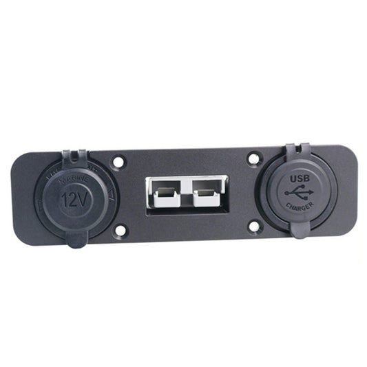 50 Amp Anderson Plug USB 3. 0 Cigarette Socket Flush Mount Recessed Plate REDARC - Frazy's Auto Parts