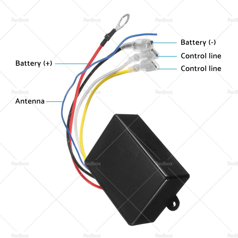 500A 12V HD Electric Contactor Winch Solenoid Twin Wireless Remote Recovery 4x4 - Frazy's Auto Parts