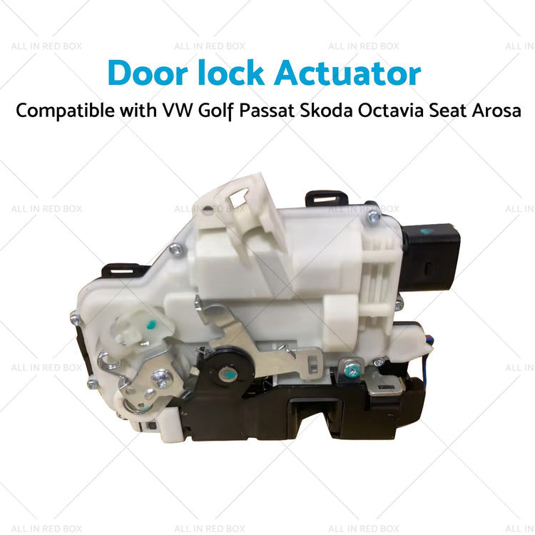 Door Lock Actuator Front Left Passenger Side For VW GOLF Beetle Skoda 3B1837015A-3