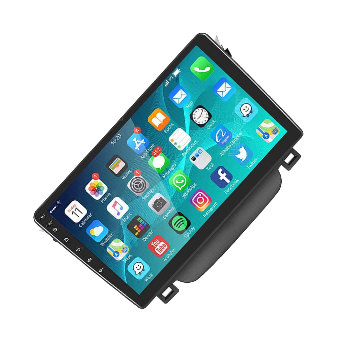 In-Dash Units 9" Touch Screen Stereo CarPlay Suitable For Toyota Corolla 2009-13-1