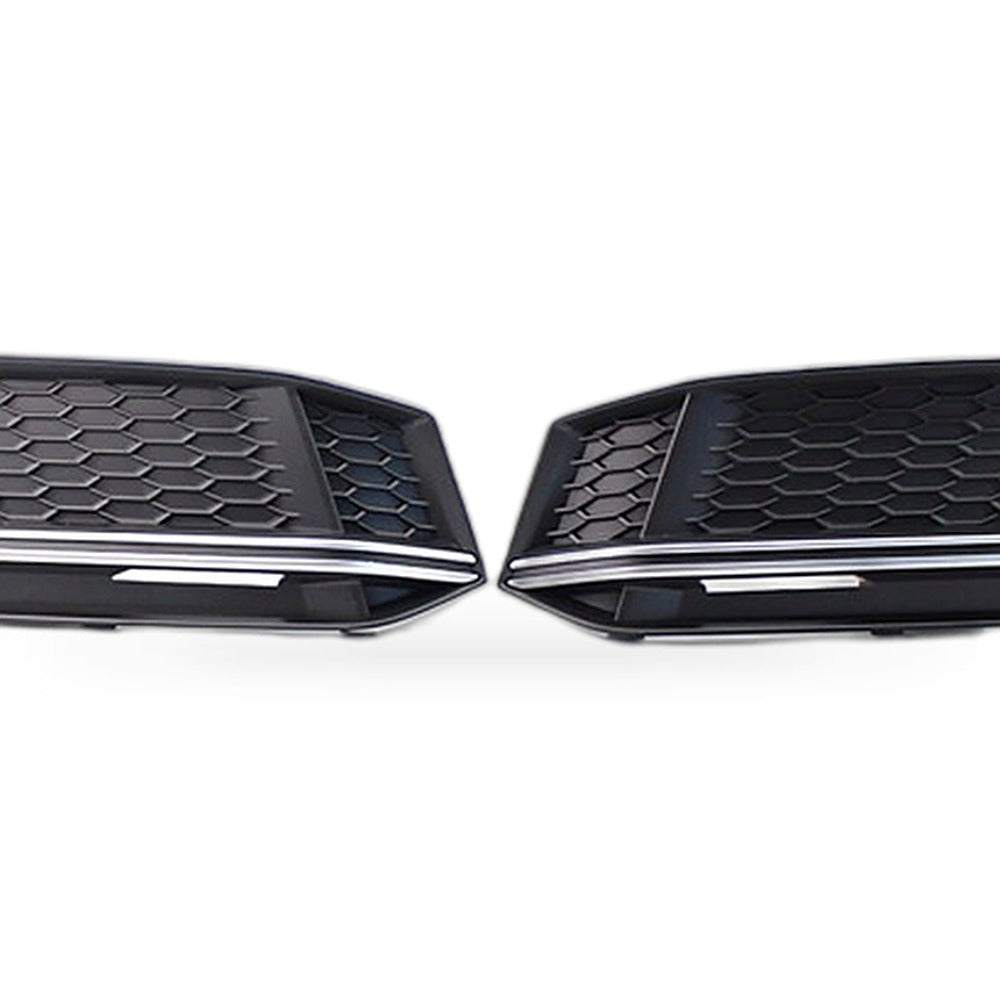 Fog Light Frame Lower Grille Suitable for Audi A4 A4L Sport 2016 2017 2018 Front-3