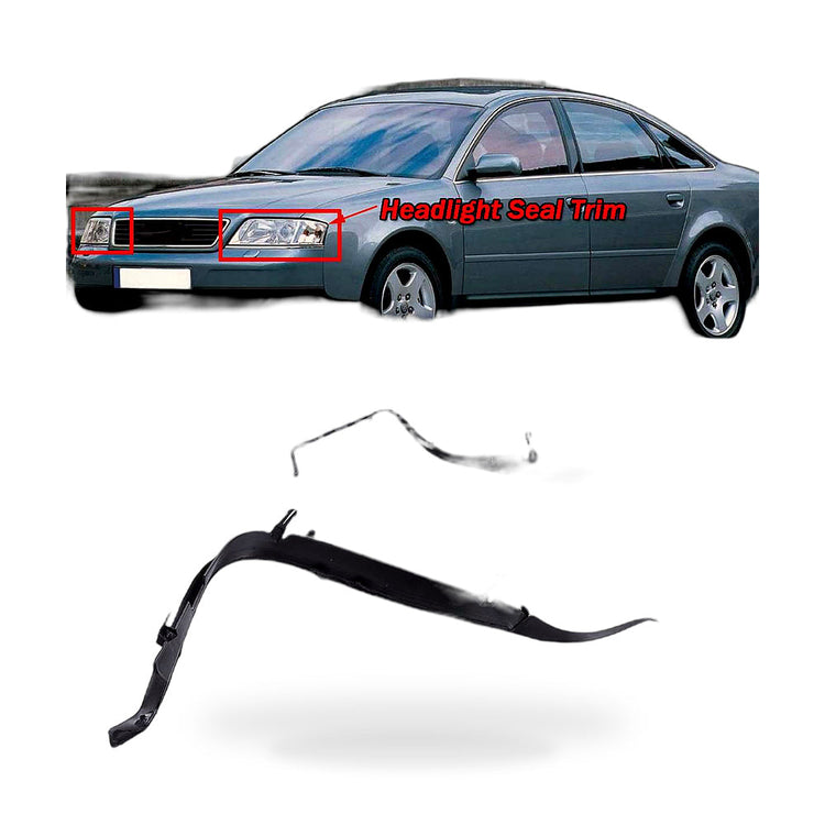 Headlight Sealing Cover Trim Ring Gasket Suitable for Audi A6 C5 2002-2005-0