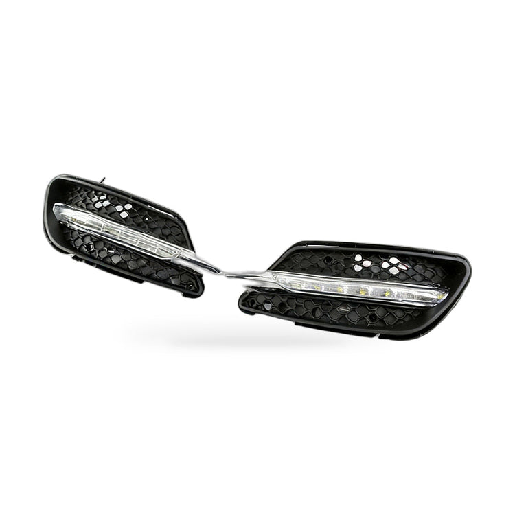 DRL Grille Lower Mesh Fog Light Frame Suitable for Mercedes W204 08-10 Sport-0