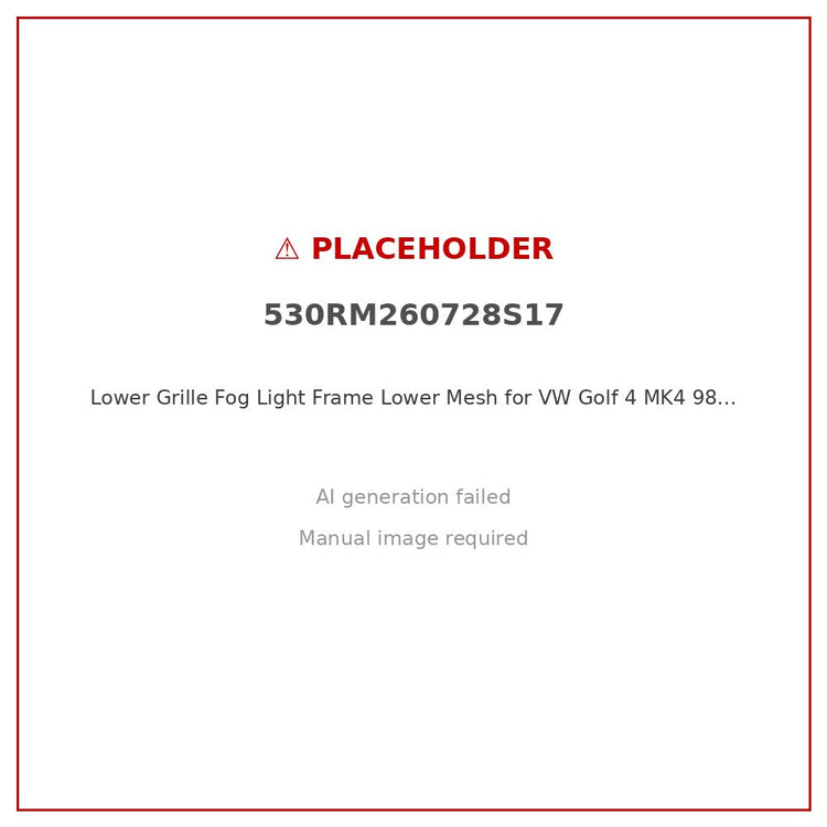 Lower Grille Fog Light Frame Lower Mesh for VW Golf 4 MK4 98-04 Left 1J0853665-0