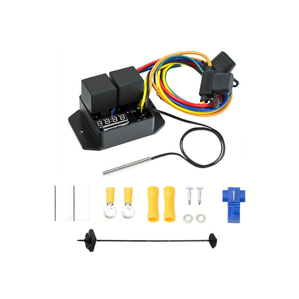 Electronic Thermatic Radiator Fan Controller Switch 12V Digital 0444 Digital-3