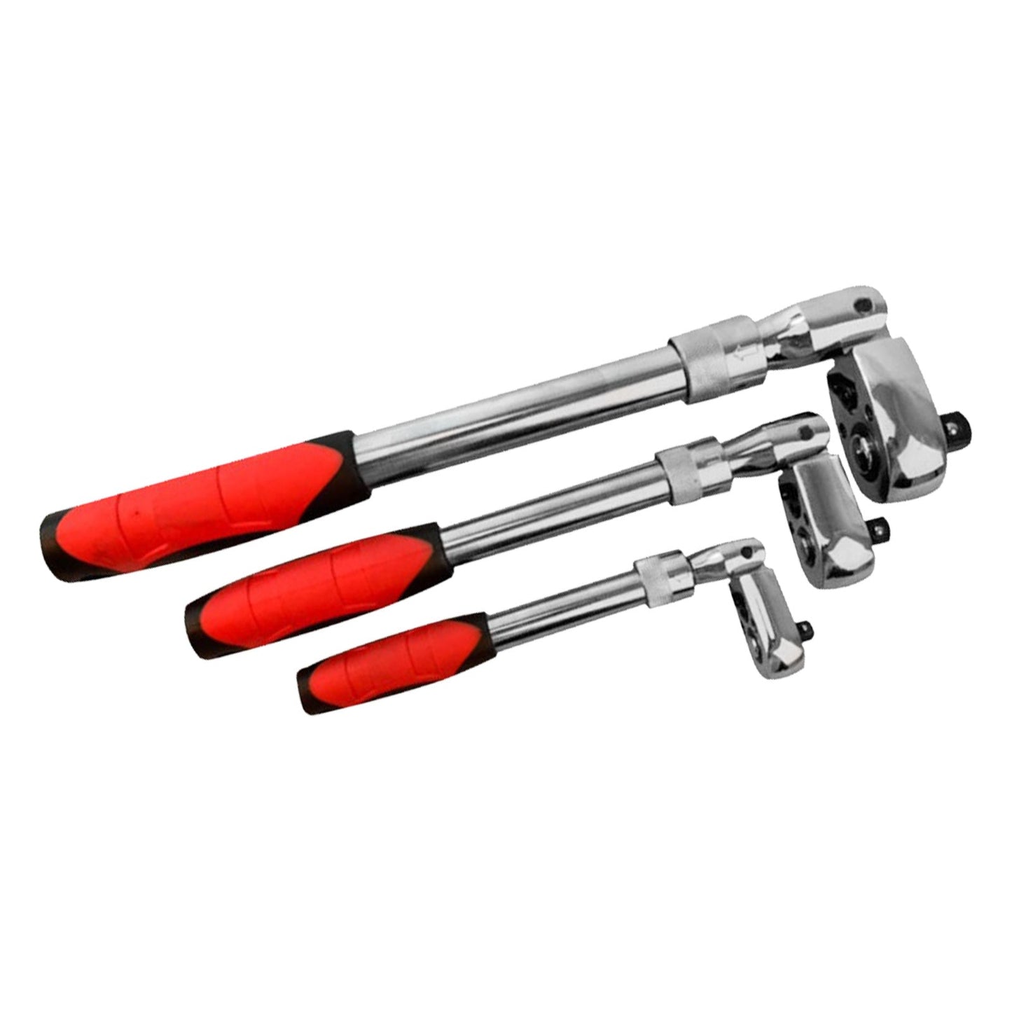 Ratchet Wrench Socket Set 3x 1/4", 3/8", 1/2" Drive Handle 72-Tooth Quick Release-0