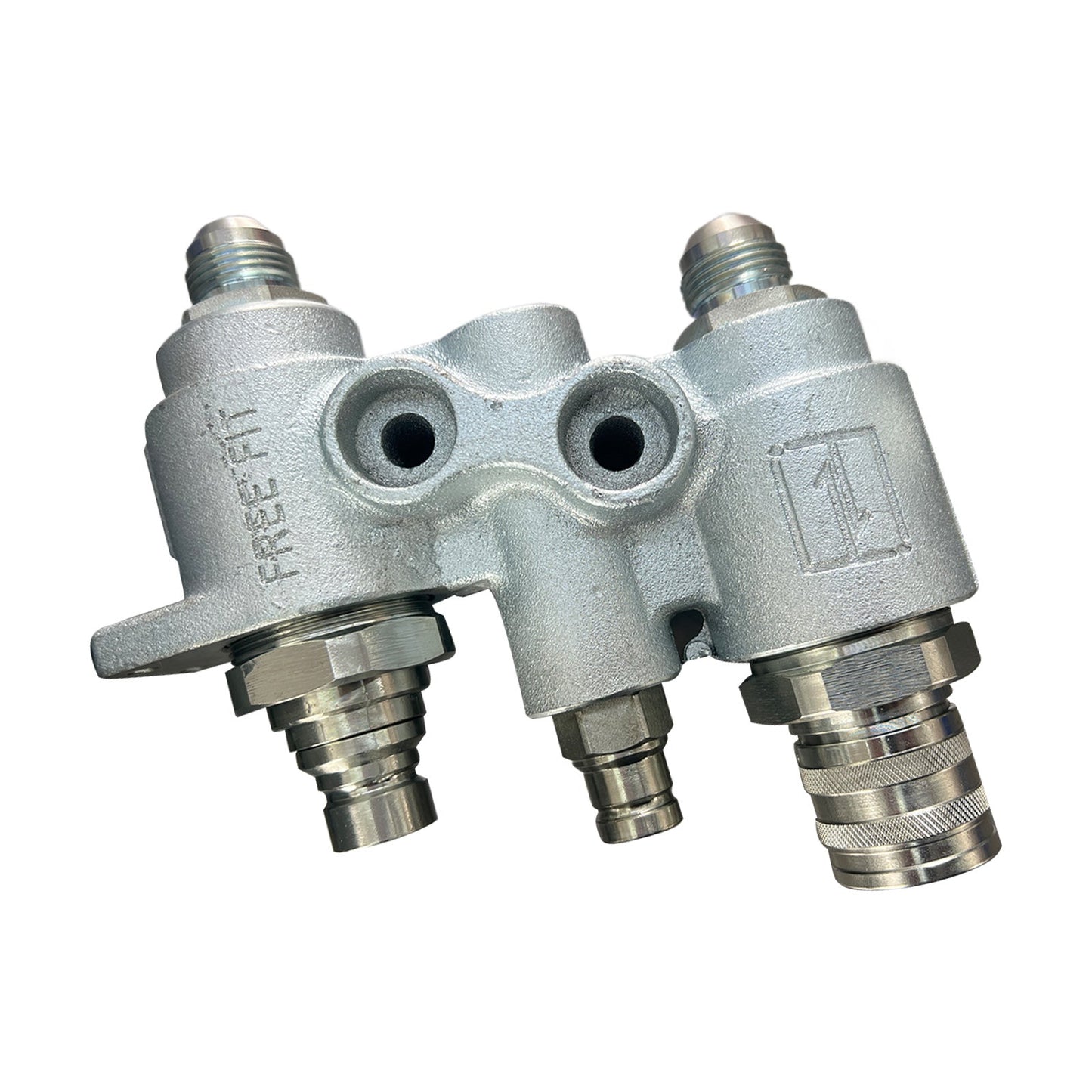 For Bobcat Hydraulic Block Quick Coupler Flat Face FFH Auxillary Valve 6678076-3