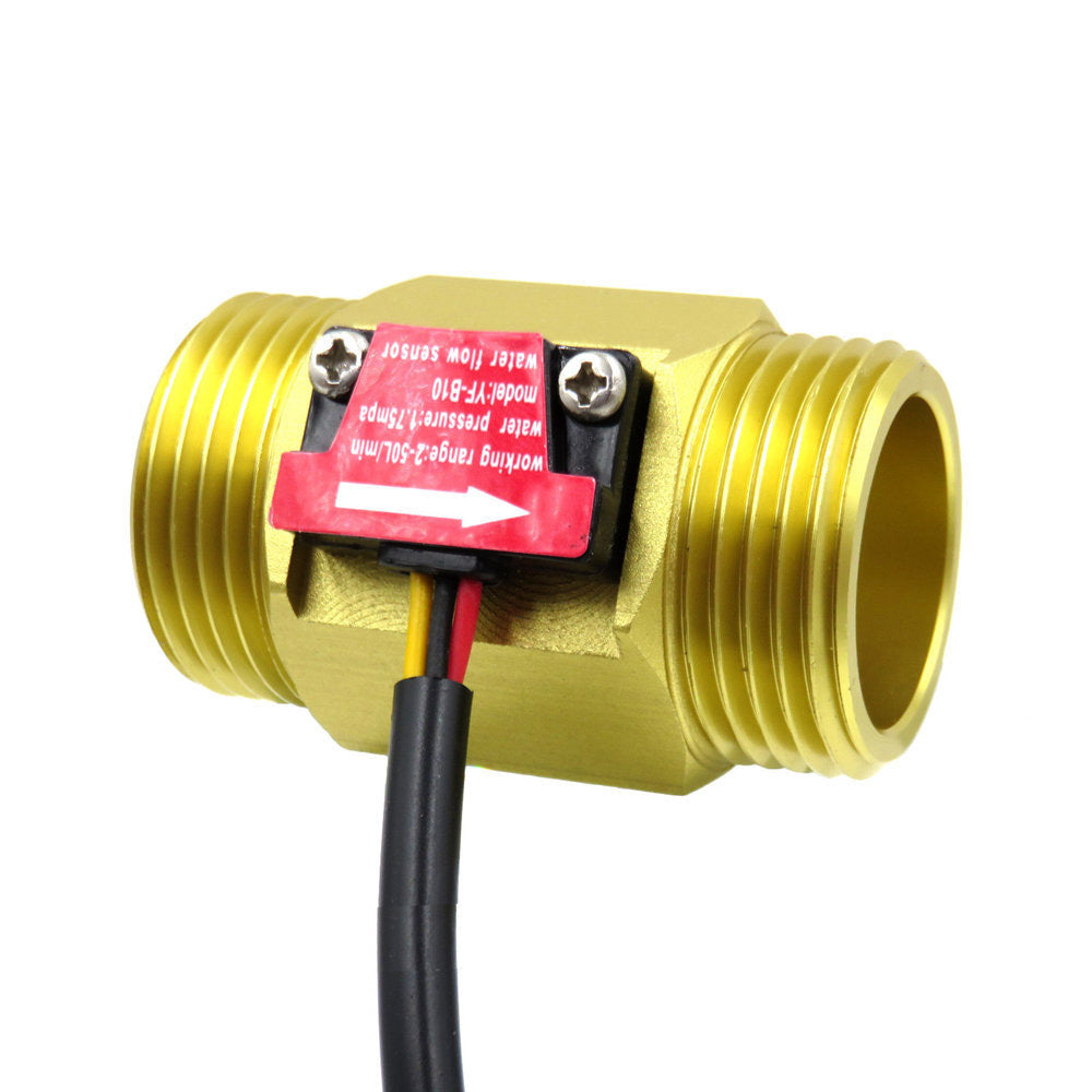 Digital LED Turbine Gauge Suitable For Kerosene, Fuel & Water Flow – 1″ or 2″ Sensor Meter-1