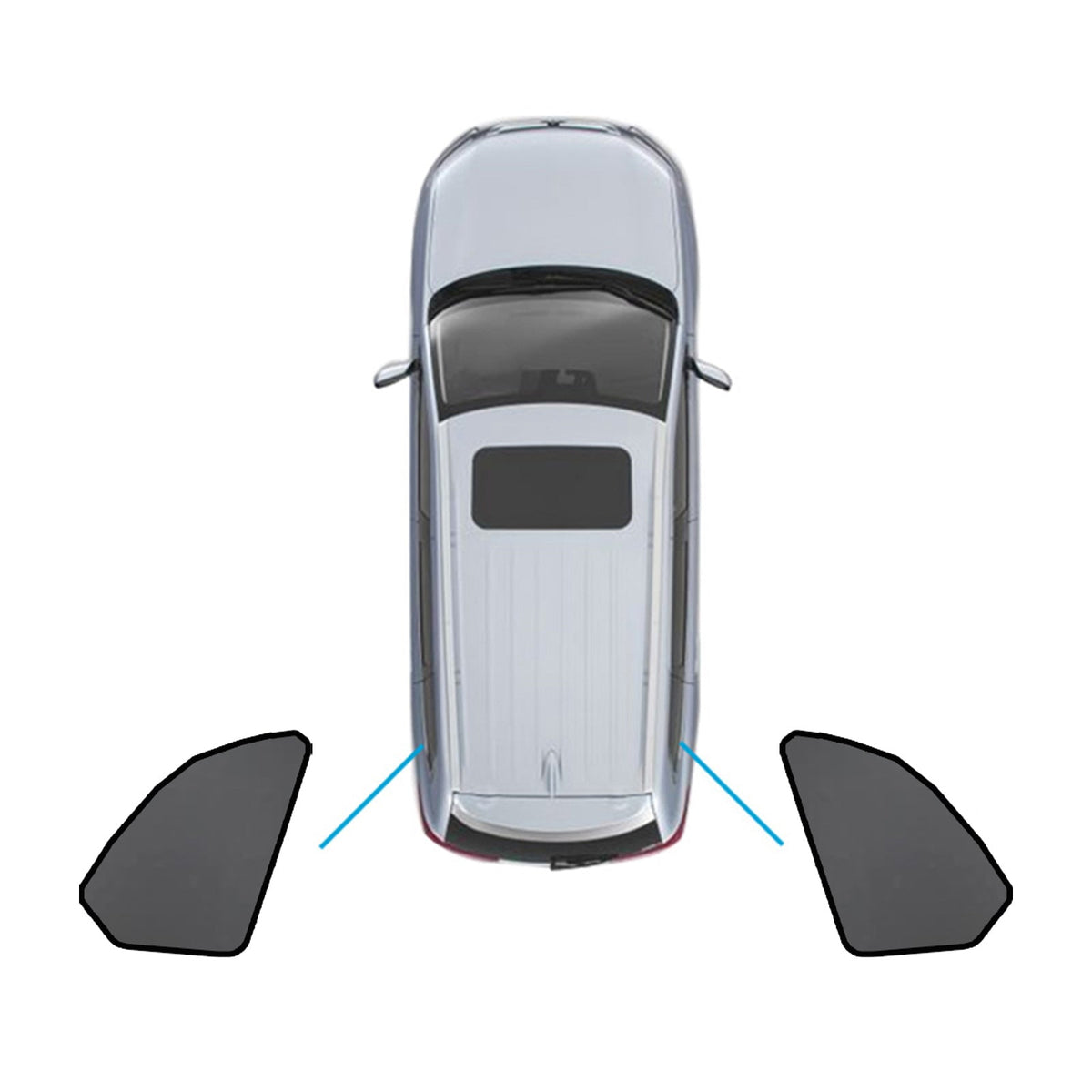Car Window Sun Shade Magnetic Sun Blind Mesh Suitable For BMW X5 F95 / G05 2018-On-4