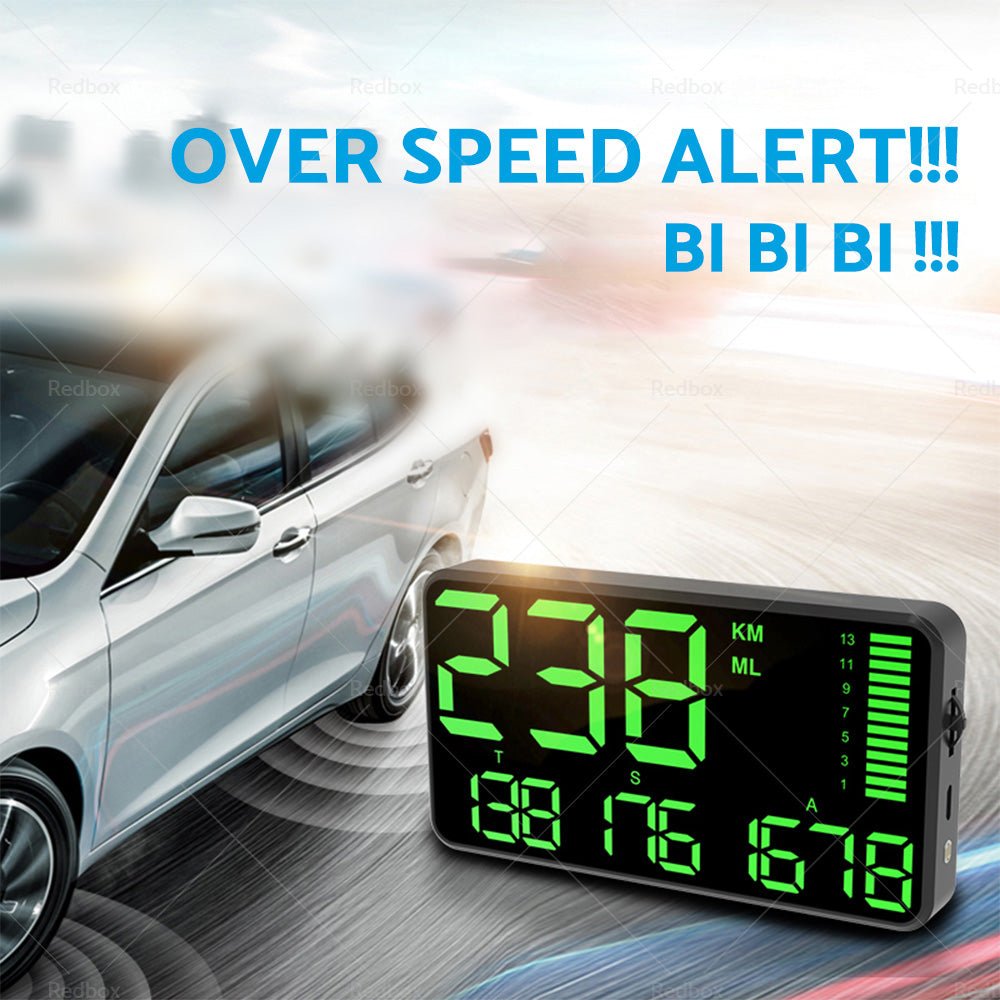 5.5'' Speedometer Odometer Display MPH KMH with Over Speeding Alarm Universal - Frazy's Auto Parts
