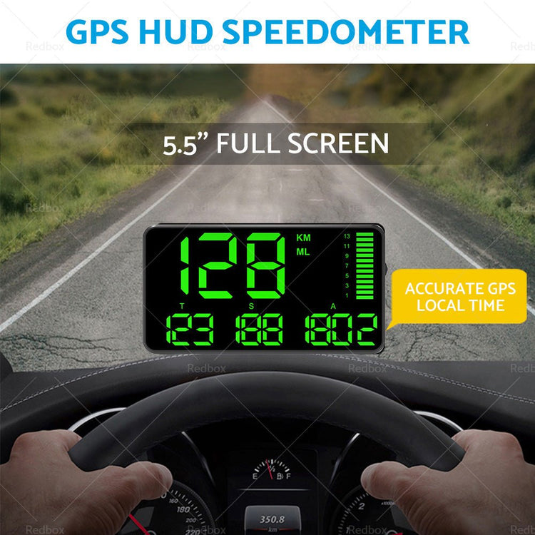 5.5'' Speedometer Odometer Display MPH KMH with Over Speeding Alarm Universal - Frazy's Auto Parts