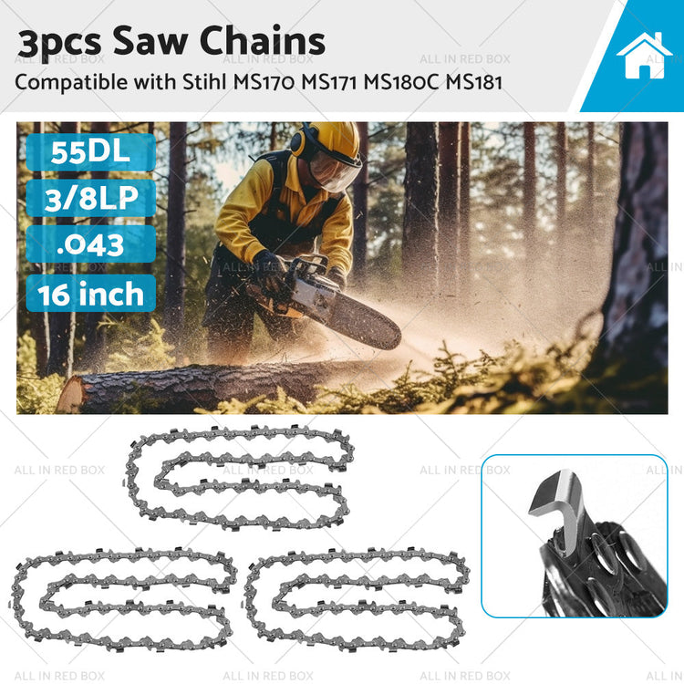 Chainsaw Chain 16inch 55DL 3 8 LP. 043 Suitable For STIHL MS170 MS171 MS180C MS181-0