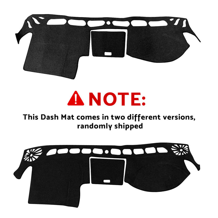 Dash Mat Black with Centre Lid Dashboard Sun Cover Suitable For Isuzu Dmax 2012-2020-1