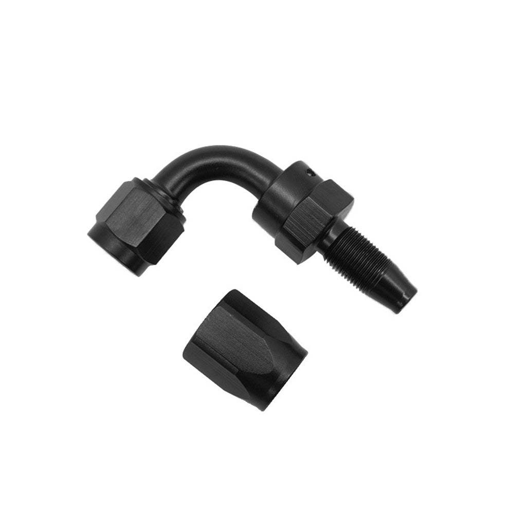 2x AN10 10 AN 90 Degree Swivel Fast Flow Oil Fuel Hose End Fitting Adaptor-0