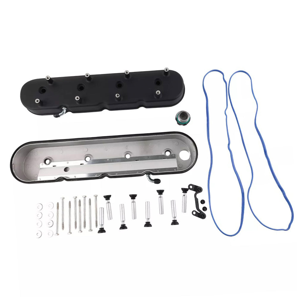 Cast Aluminium Valve Cover with Coil Mounts Suitable for LS LS1 LS2 LS3 LS6 LS7 Engine Valve Cover Black-4