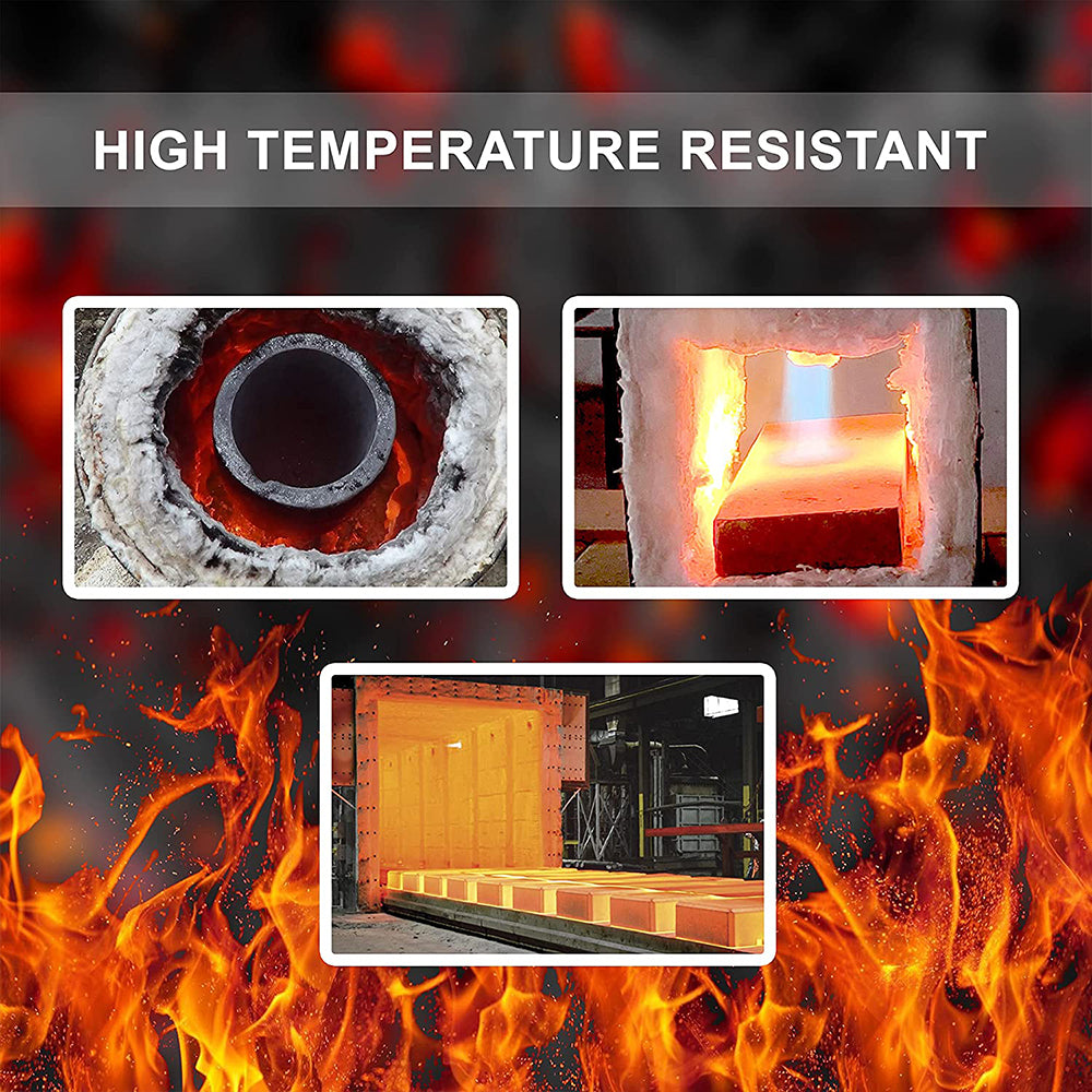 Ceramic Fiber Blanket High-Temperature Thermal Fireproof Insulation Mat 0.61m x 1m-2