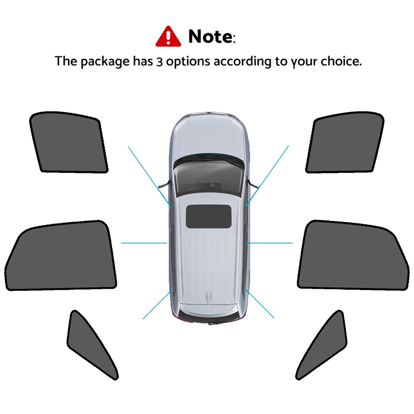 Magnetic Mesh Sun Blind Shades Suitable for Audi Q3 2011-2018 on Front/Rear-2