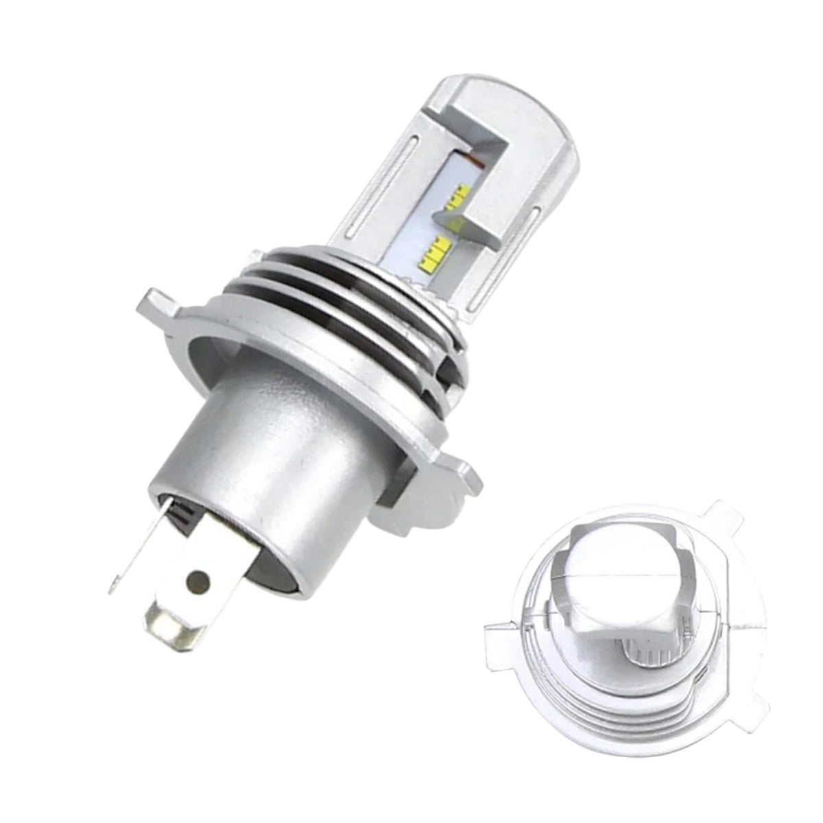 2x H4 LED Headlight Bulbs Kit 6000K High & Low Beam Replacement Globes-2