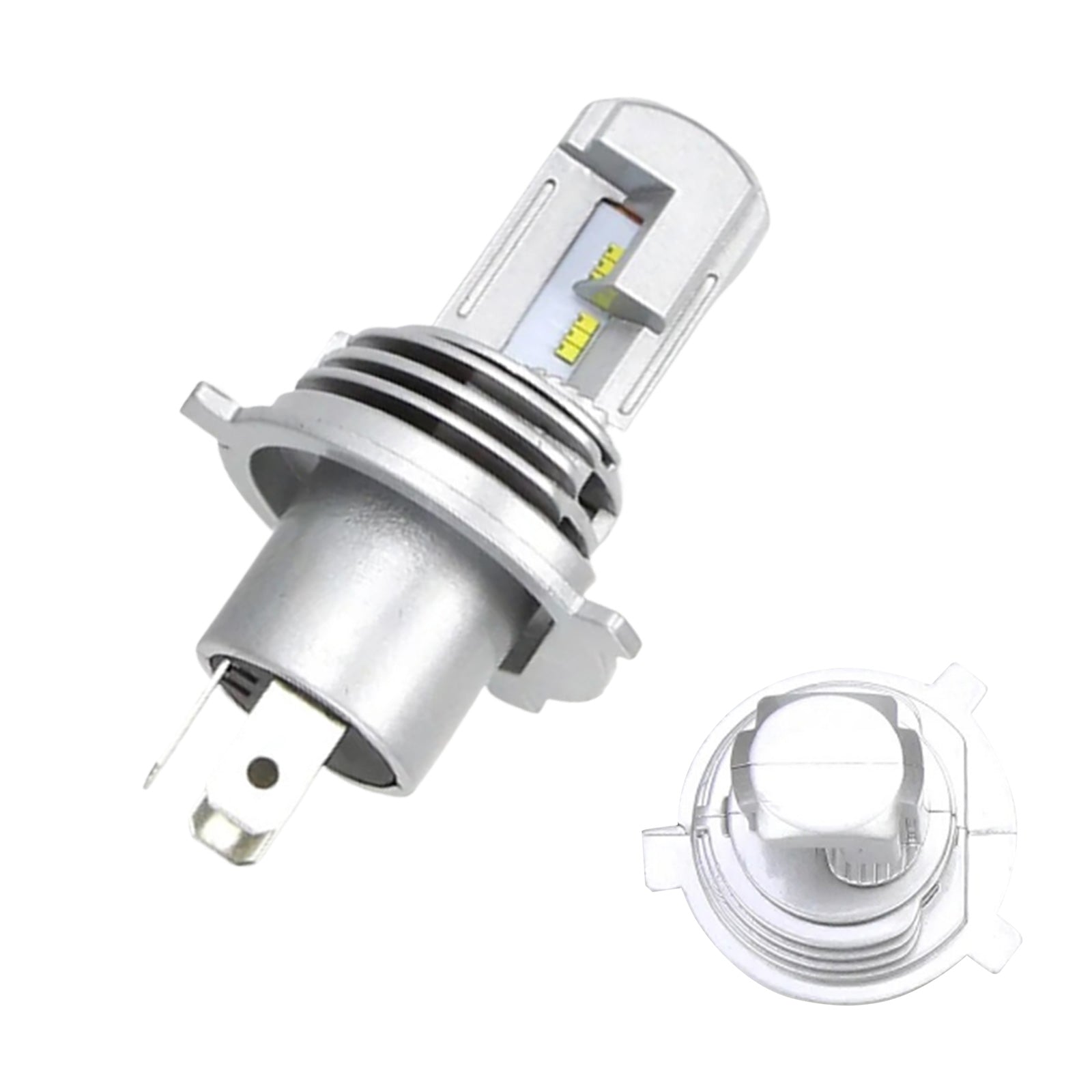2x H4 LED Headlight Bulbs Kit 6000K High & Low Beam Replacement Globes-2