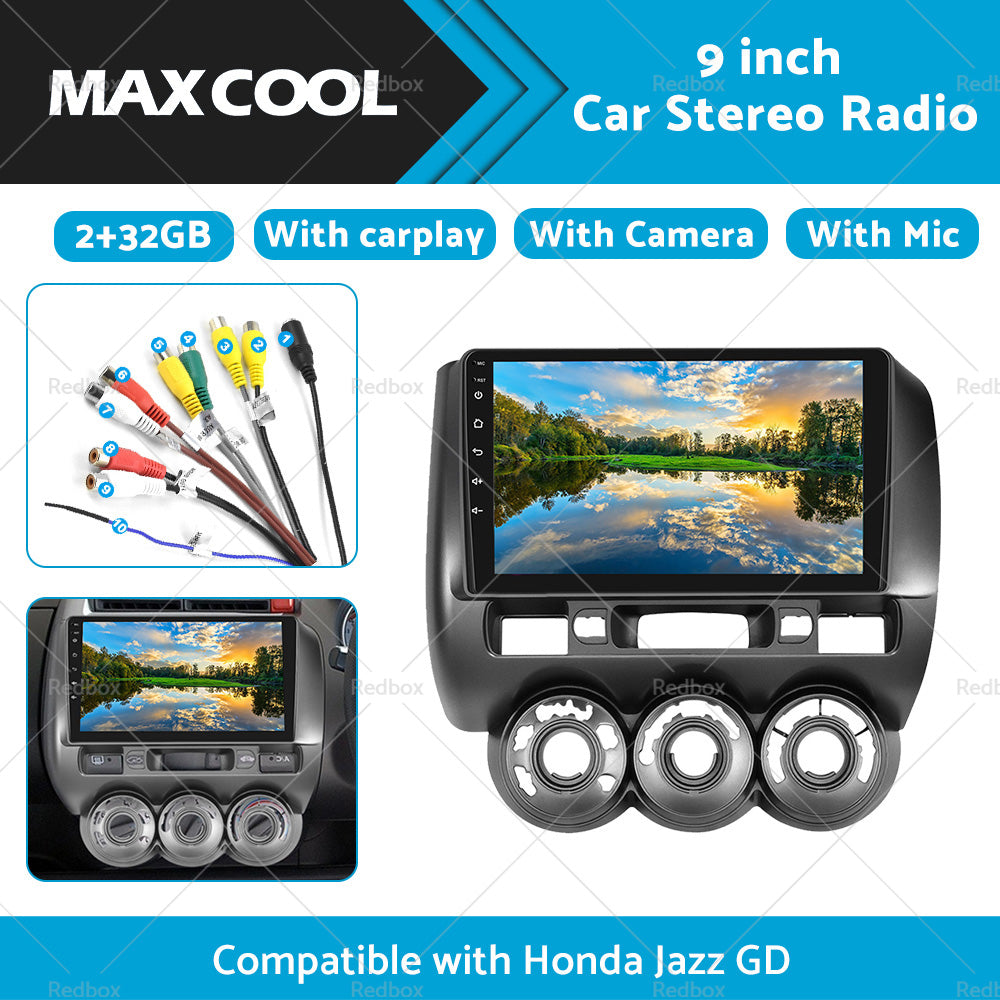 32GB Android11 GPS Navi Car Stereo Radio 9inch Head Unit Suitable For Honda Jazz GD-2