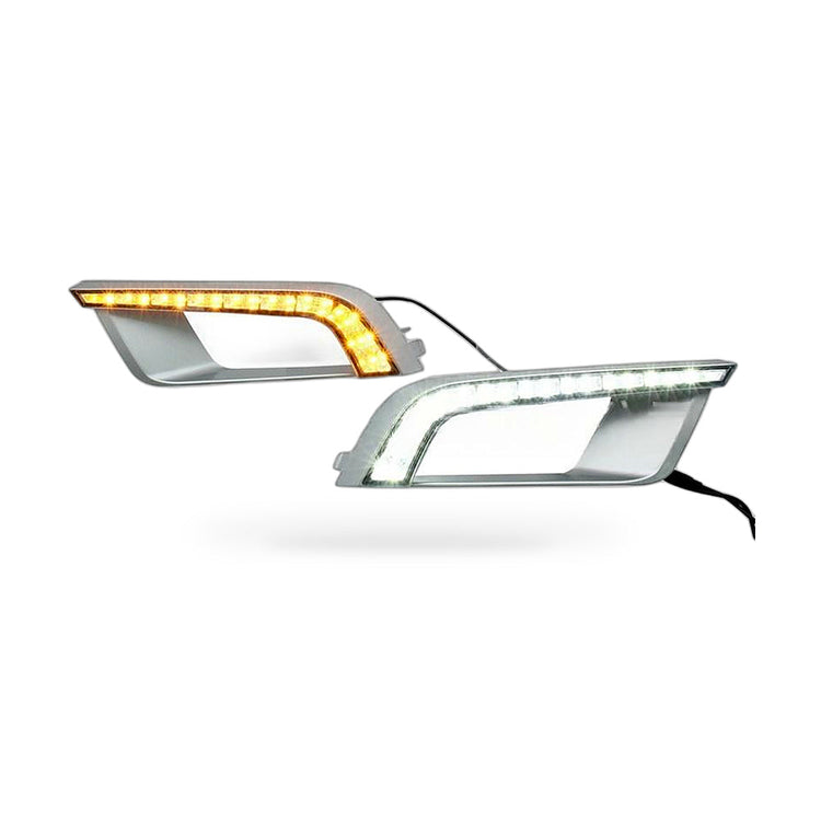 LED Fog Light Cover DRL Turn Brake Light Suitable for Ford Ranger 2015-2016-0