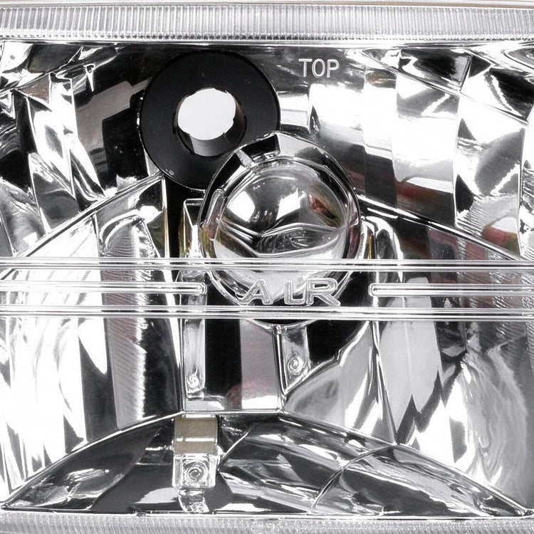 7 Inch Square Head Light Diamond Look Plastic Lens Suitable for Jeep Wrangler CJ-3