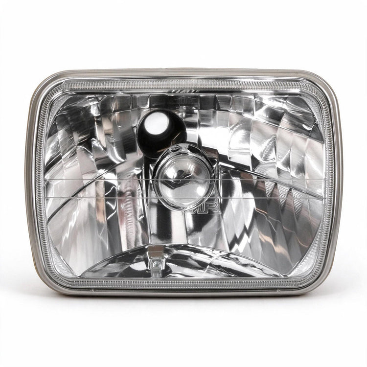 Square 7x5 Head Light Diamond Look Glass Lens Suitable for Jeep Wrangler Land-0