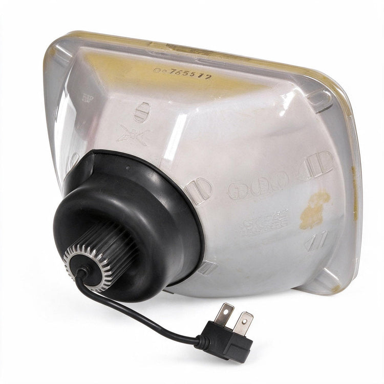 7x5 inch Square LED Headlight Assembly H4 Suitable for Jeep Wrangler Cherokee XJ-2