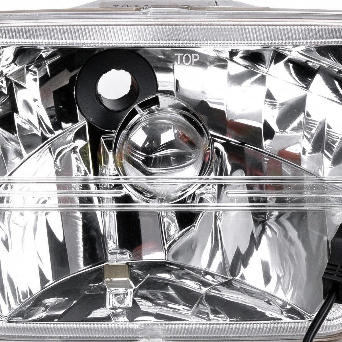 7x5 inch Square LED Headlight Assembly H4 Suitable for Jeep Wrangler Cherokee XJ-3