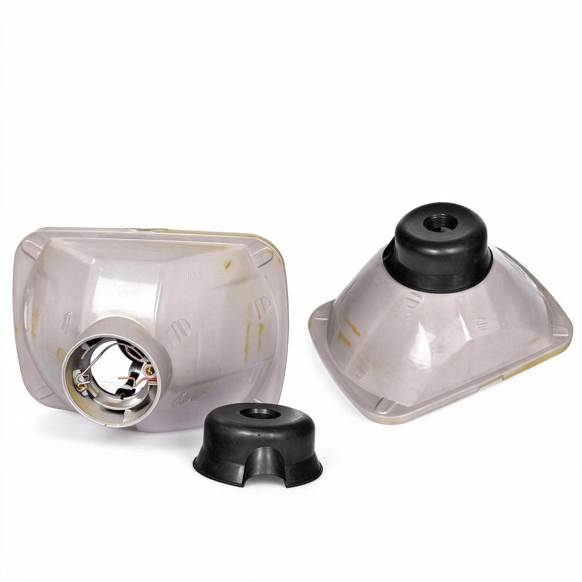 7 Inch Square Headlight Diamond Look Plastic Lens Set Suitable for Jeep Wrangler-1