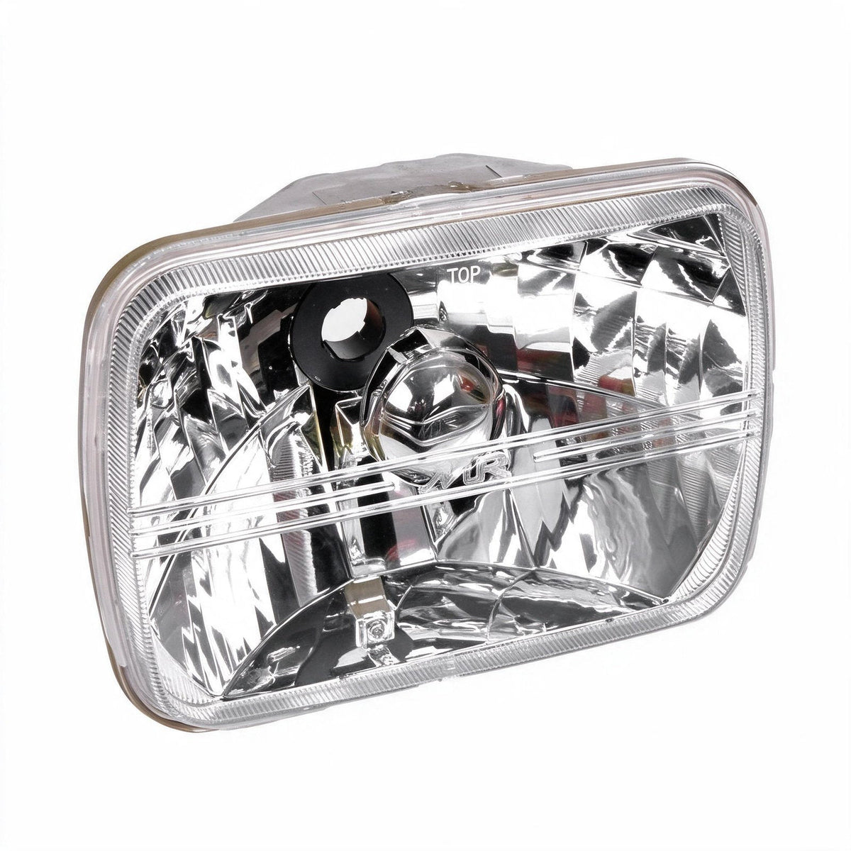 7 Inch Square Headlight Diamond Look Plastic Lens Set Suitable for Jeep Wrangler-2
