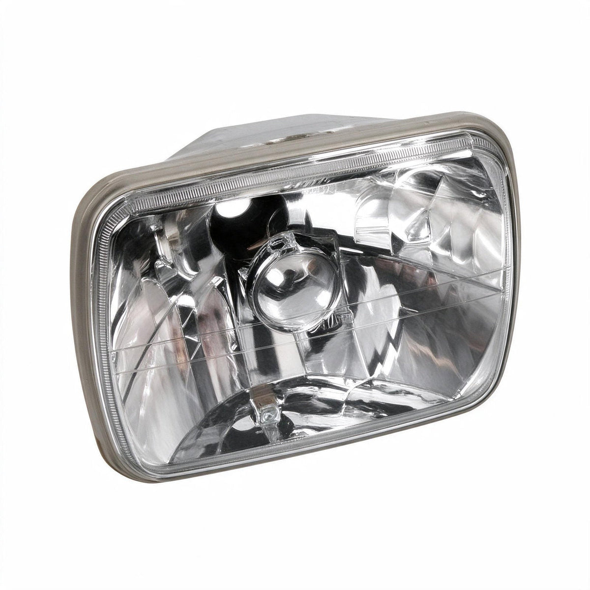 7x5 Inch Square LED Headlight Assembly Glass Lens Suitable for Jeep Wrangler CJ-1