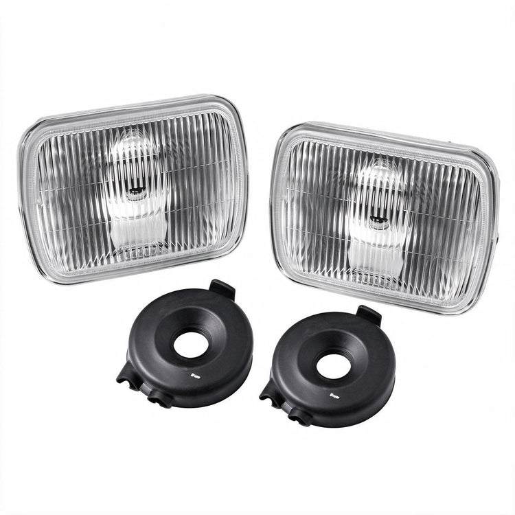 7 Inch Round Semi Sealed Head Light Set Suitable for Chevrolet C10 Ford F-100-1
