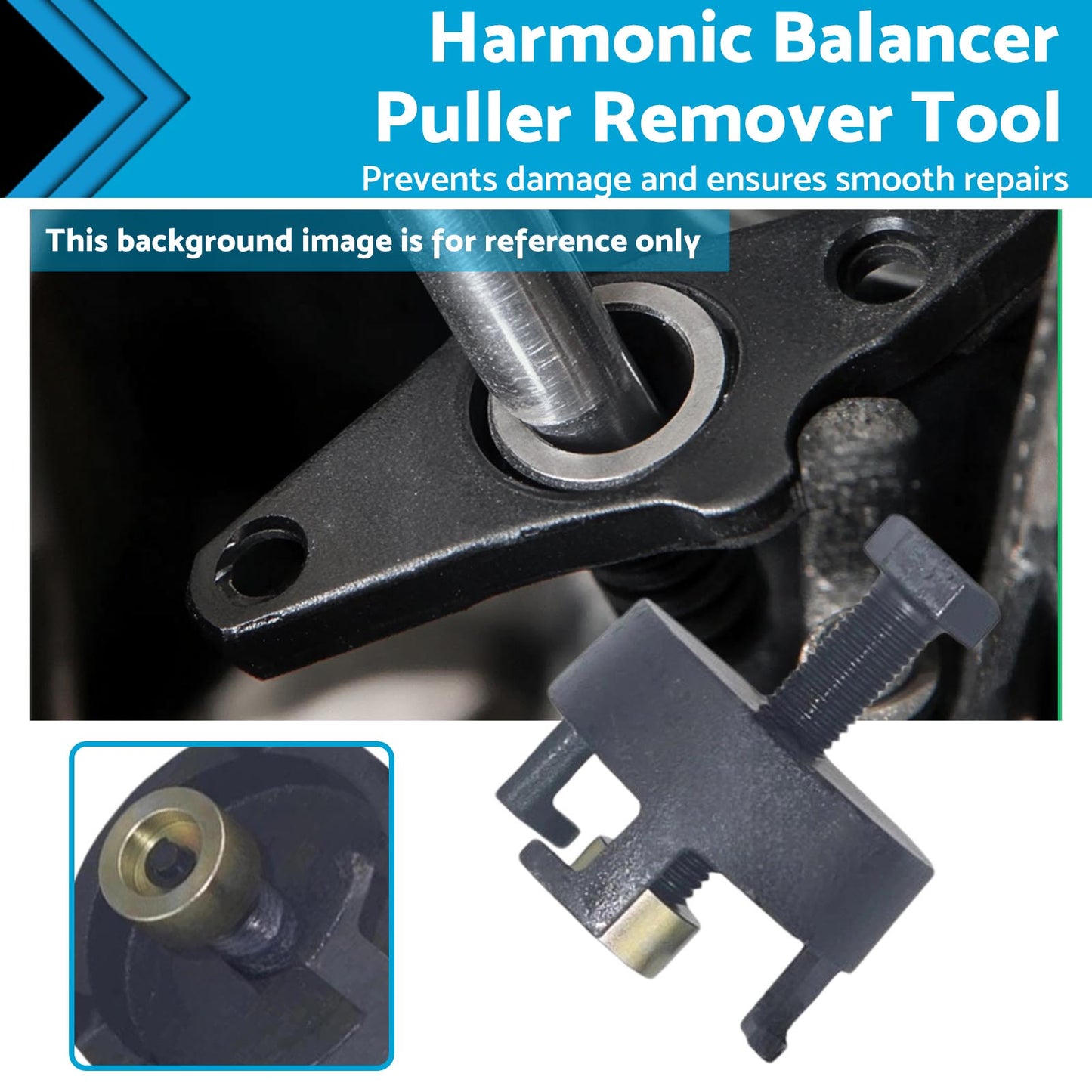 Harmonic Balancer Puller Remover Tool Suitable For Ford Falcon AU BA BF FG 6 Cyl-1