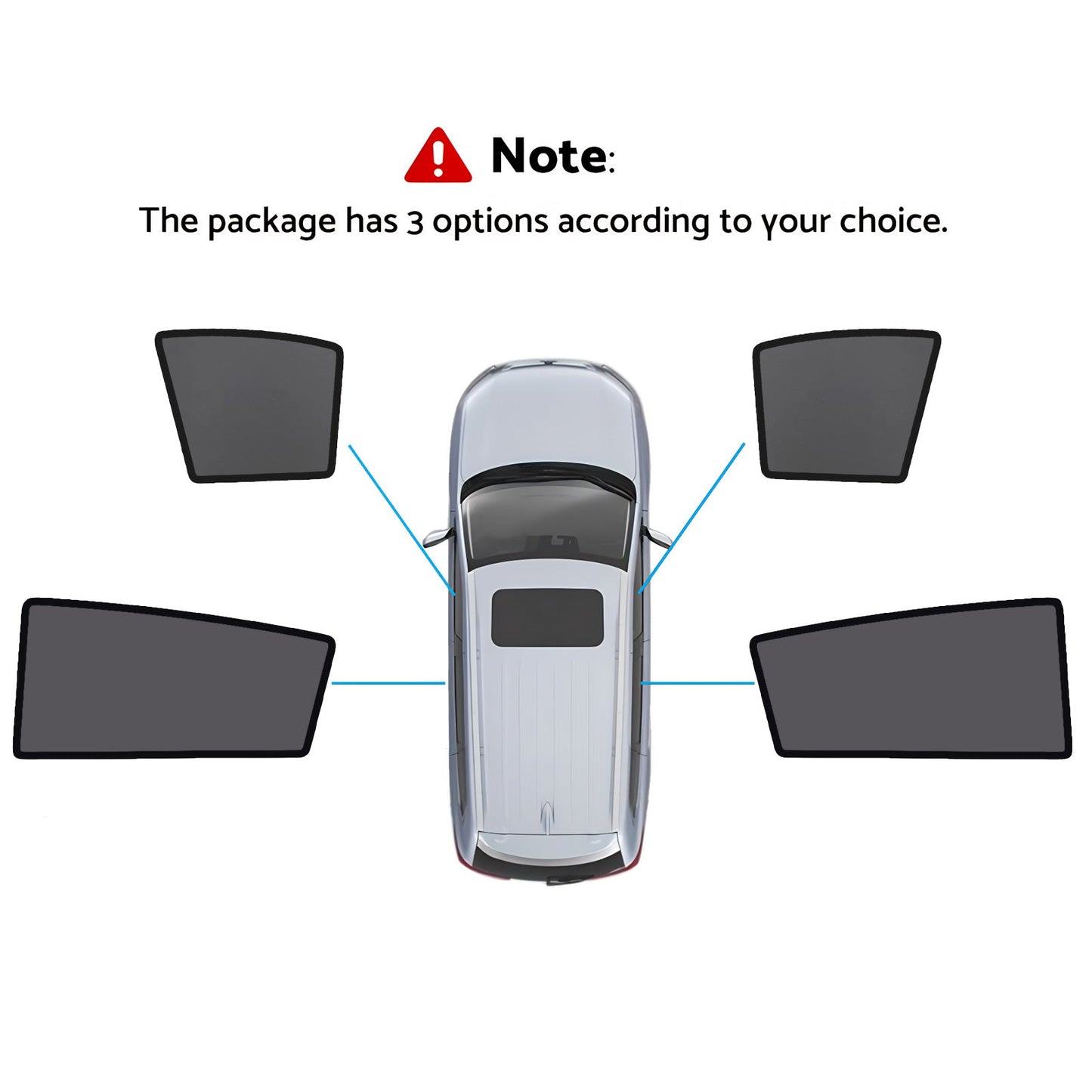 Magnetic Sun Shades Front Windows Suitable For Nissan Tiida C11 Hatch 2004-2010-1