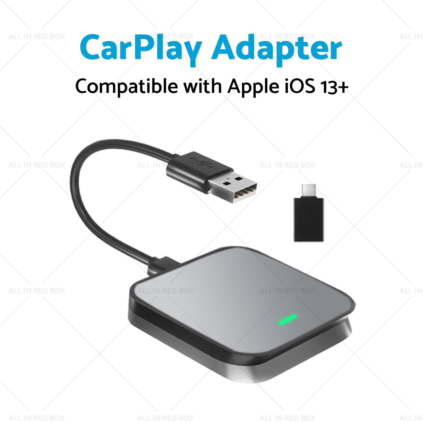 Gray Bluetooth USB Wireless Receiver Suitable For Apple CarPlay Adapter-3