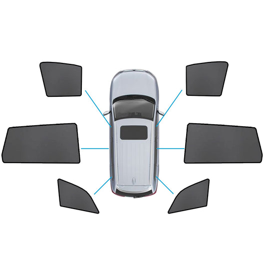 Magnetic Mesh Sun Blind Shades Front & Rear Suitable For Audi Q7 4LB 2006-2015-0