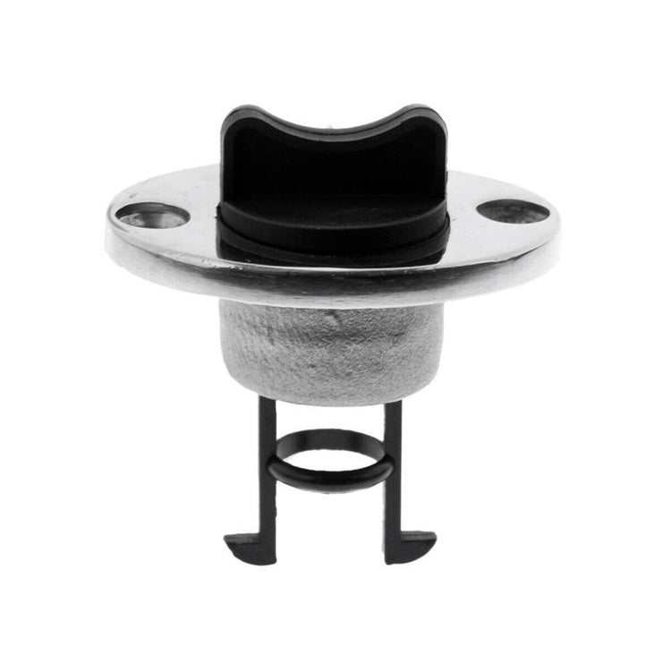 2x Boat Bungs Chrome Base With Plastic Coarse Thread Bung Suitable For Transom Installation-2