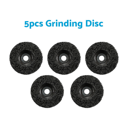 5/10PCS 100mm Poly Strip Disc Wheel Paint Rust Removal Clean Angle Grinder Black-0