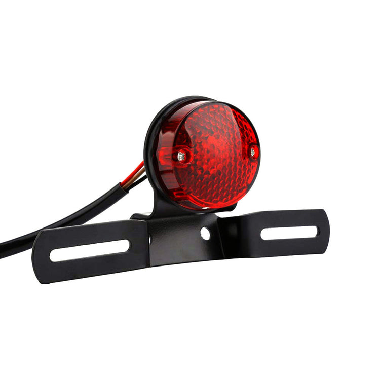 Motorcycle Tail Brake Light with Number Plate Lamp Suitable For Universal Use Retro Rear Stop Light-0