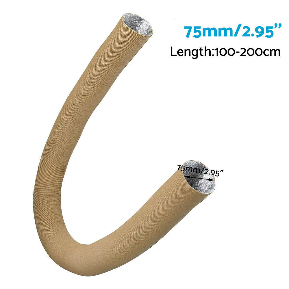 75mm 200cm Heater Duct Hose Cold & Hot Air Pipe Suitable For Car Parking Diesel Air Heater-3