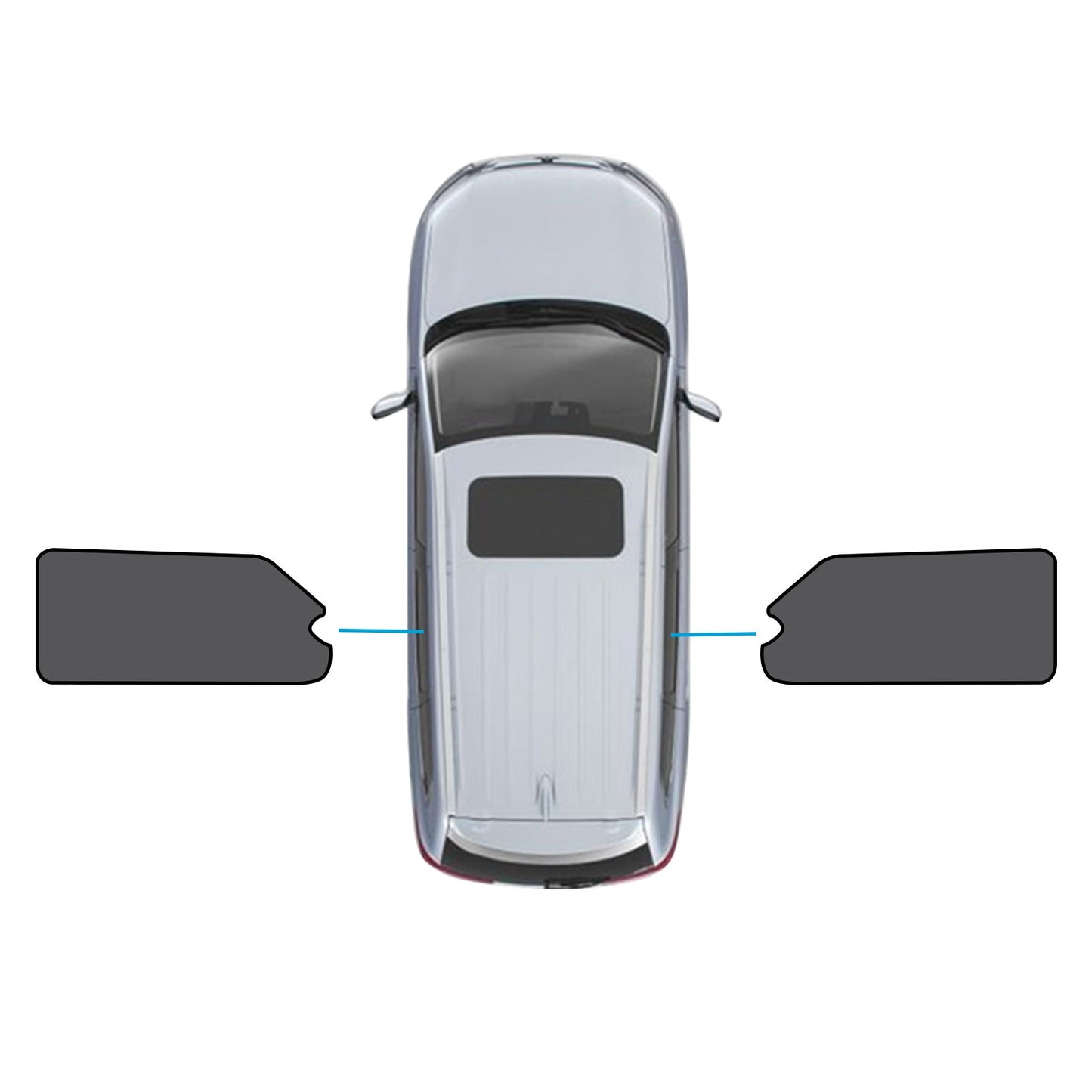 2x Car Rear Window Shades Suitable for LDV G10 2014-Present UVB&UVA Protection-0
