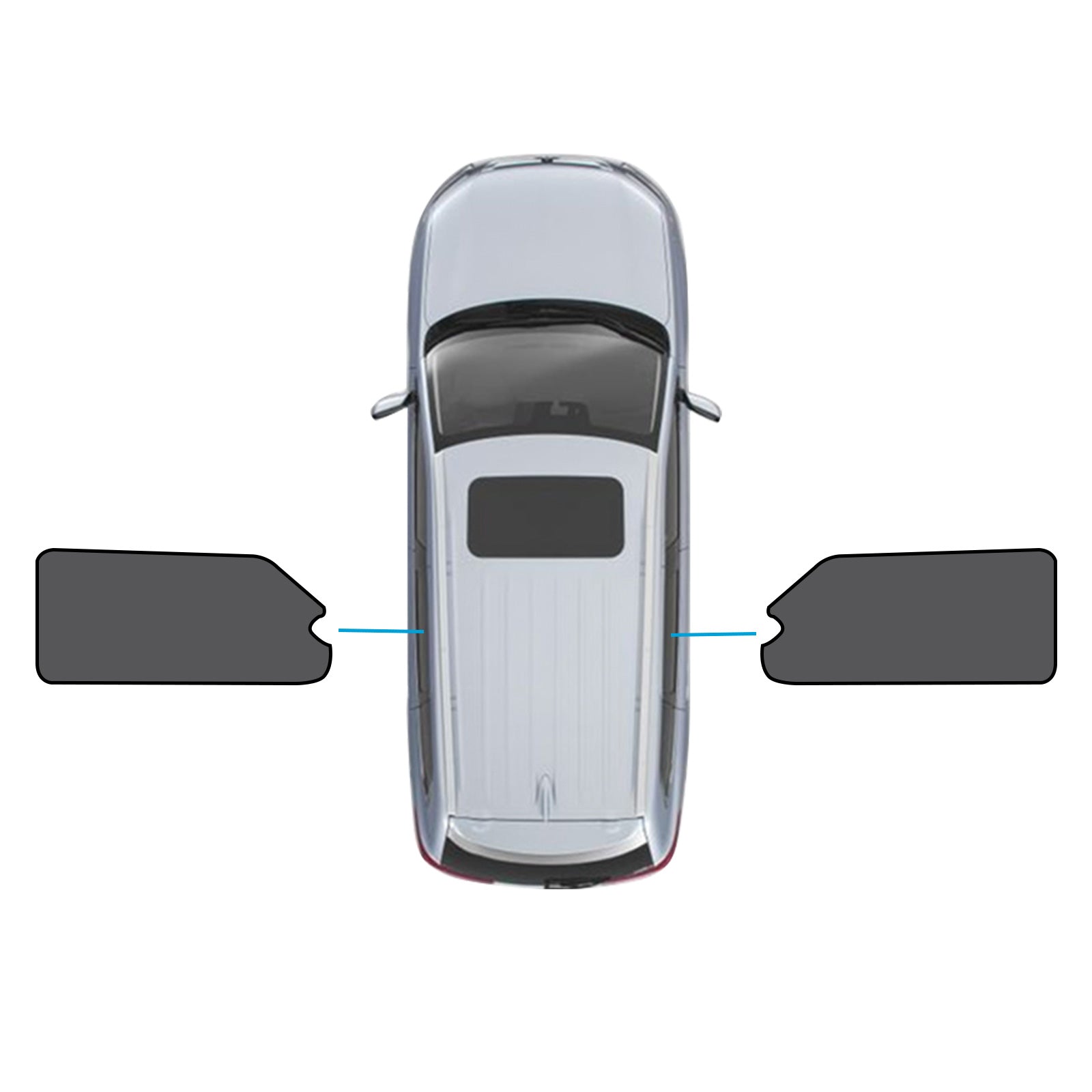 2x Car Rear Window Shades Suitable for LDV G10 2014-Present UVB&UVA Protection-0