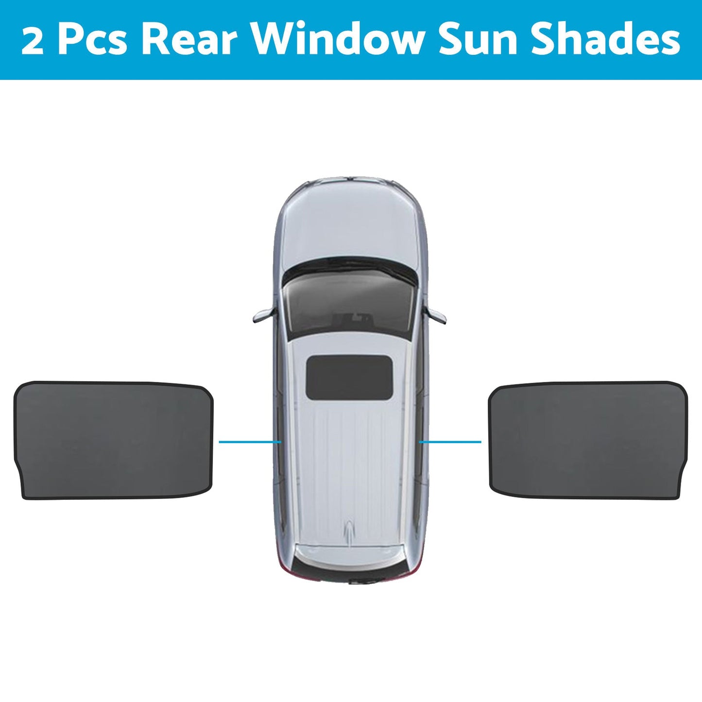 Front & Rear Window Magnetic Sun Shade Mesh Suitable For GWM UTE Cannon 2021-2024-6
