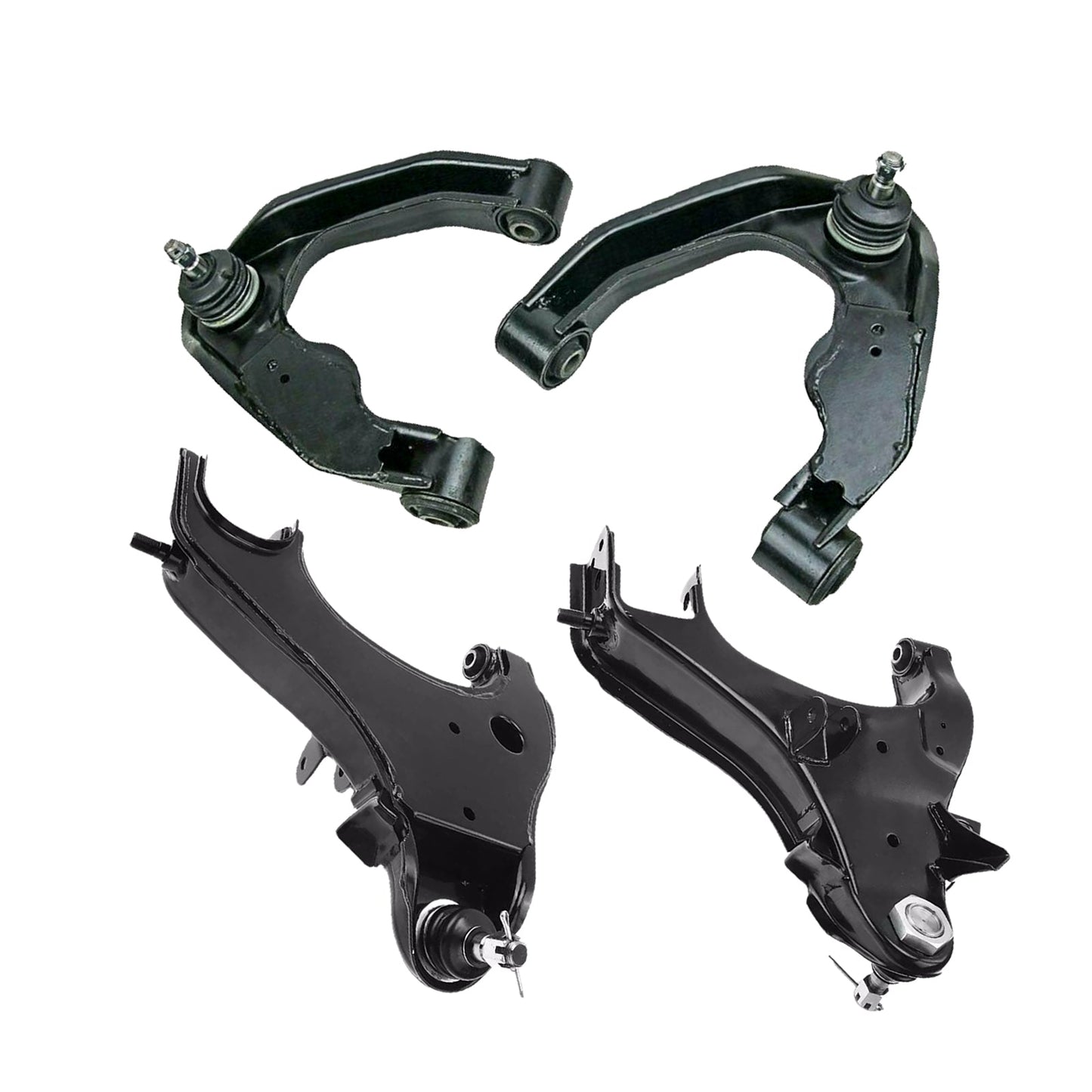Front Upper & Lower Control Arms 2x Suitable For Nissan Navara D22 4WD 1997-2015-1