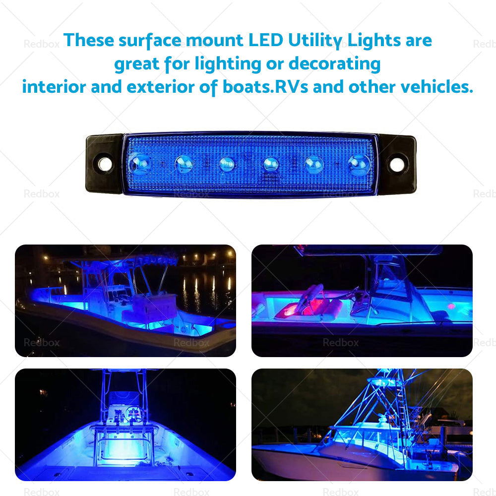 1x For 12V Marine Boat LED Deck Courtesy Lights Waterproof Stern Transom Light-4